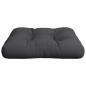 Preview: Palettenkissen Schwarz 60x61,5x10 cm Stoff
