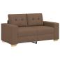 Preview: Loveseat-Sofa Braun 160x77x82 cm Stoff