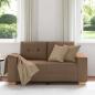 Preview: Loveseat-Sofa Braun 160x77x82 cm Stoff