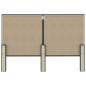 Preview: Boxspringbett Dunkelgrau Stoff 140x200 cm