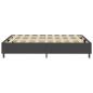Preview: Boxspringbett Dunkelgrau Stoff 140x200 cm