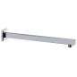Preview: Duscharm Quadratisch Edelstahl 201 Silbern 40 cm