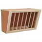 Preview: Heuraufe für Kaninchen 37x18,5x23 cm Massivholz Tanne