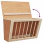 Preview: Heuraufe für Kaninchen 37x18,5x23 cm Massivholz Tanne
