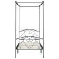 Preview: Himmelbett-Gestell Grau Metall 100 x 200 cm