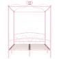 Preview: Himmelbett Rosa Metall 180x200 cm