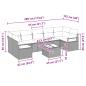 Preview: Sofa Set 8 pcs Grau Poly-Rattan