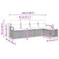 Preview: Sofa Set mit Kissen Braun Poly Rattan