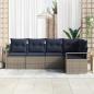 Preview: Sofa Set 5 pcs Grau Poly-Rattan