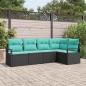 Preview: ARDEBO.de - Sofa Set 5 stk. Schwarz [Synthetisch]: Poly Rattan