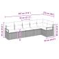 Preview: Sofa Set 6 pcs Grau Poly-Rattan