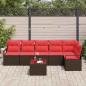Preview: Sofa Set 7 pcs Braun Poly-Rattan