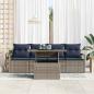 Preview: Gartensofa-set 5 stk. 4-Sitzanzahl Grau Poly-Rattan