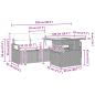 Preview: Gartensofa-set mit Speicher 5 pcs Schwarz Poly-Rattan