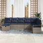 Preview: Sofa Set 8 Stk. Grau Poly-Rattan