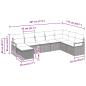 Preview: Sofa Set 8 Stk. Grau Poly-Rattan