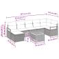 Preview: Gartensofa-set mit Kissen mit Speicher 8 pcs Grau Poly-Rattan