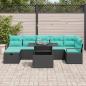 Preview: Gartensofa-set 8 stk. Poly-Rattan