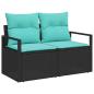 Preview: Gartensofa-set 8 stk. Poly-Rattan