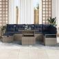 Preview: Gartensofa-set 9 Stk. Poly-Rattan