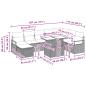 Preview: Gartensofa-set 9 Stk. Poly-Rattan