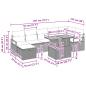 Preview: Gartensofa-set 8 Stk. Grau Poly-Rattan