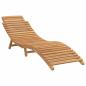 Preview: Sonnenliege 2 stk. Massivholz Teak Braun