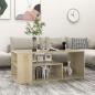 Preview: ARDEBO.de - Couchtisch Sonoma-Eiche 100x50x40 cm Holzwerkstoff
