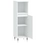 Preview: Badschrank Weiß 30x30x100 cm Holzwerkstoff