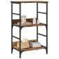 Preview: ARDEBO.de - B?cherregal Altholz-Optik 50x33x82 cm Holzwerkstoff