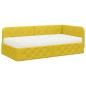 Preview: Eckbettgestell Gelb 90 x 190 cm Samt