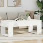 Preview: ARDEBO.de - Couchtisch Weiß 110 x 50 x 41 cm Holzwerkstoff