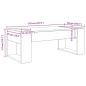 Preview: Couchtisch Sonoma-Eiche 110 x 50 x 41 cm Holzwerkstoff