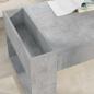 Preview: Couchtisch Betongrau 110 x 50 x 41 cm Holzwerkstoff