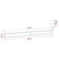Preview: Markisenvolant Creme Gestreift 300 cm