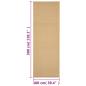 Preview: Teppich Natur Sisal 100x300 cm