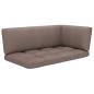 Preview: Outdoor-Ecksofa Paletten Kiefernholz Imprägniert Grau