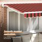 Preview: Markisenrahmen Orange und Schwarz 300 x 200 cm