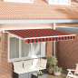 Preview: Markisenrahmen Orange und Schwarz 300 x 200 cm
