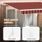 Preview: Einziehbare Markise Orange 300 x 200 cm Stoff