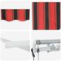 Preview: Einziehbare Markise Orange 300 x 200 cm Stoff