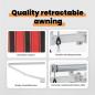 Preview: Einziehbare Markise Orange 300 x 200 cm Stoff