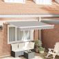 Preview: ARDEBO.de - Einziehbare Markise Hellgrau 350 x 200 cm Stoff