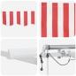 Preview: Einziehbare Markise Rot und Weiß 300 x 250 cm