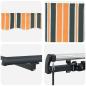Preview: Einziehbare Markise Grün und Gelb 300 x 250 cm