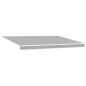 Preview: Einziehbare Markise Hellgrau 450 x 350 cm Polyester und Metall
