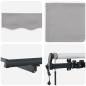 Preview: Einziehbare Markise Hellgrau 450 x 350 cm Stoff und Aluminium