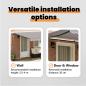 Preview: Einziehbare Markise Hellgrau 450 x 350 cm Stoff und Aluminium