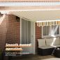 Preview: Einziehbare Markise mit 450 x 350 cm Stoff