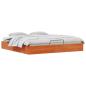 Preview: Ottoman Bettgestell mit Stauraum Wachsbraun 200 x 200 cm